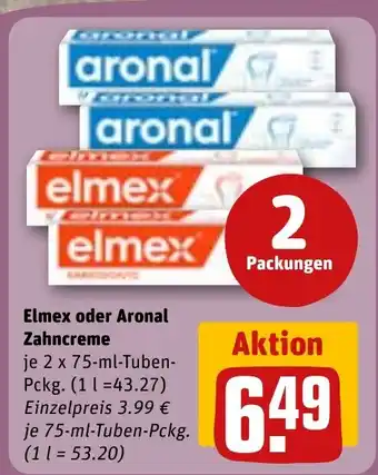 REWE Elmex oder Aronal Zahncreme tilbud