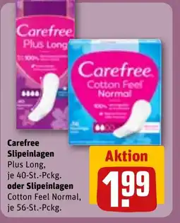 REWE Carefree Slipeinlagen tilbud