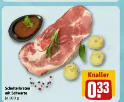 REWE Schulterbraten mit Schwarte tilbud