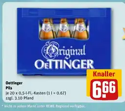 REWE Oettinger Pils tilbud