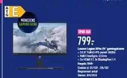 Elgiganten Lenovo Legion R24 24" gamingskærm tilbud