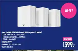 Elgiganten Asus ZenWifi BD4 WIA 7 mesh WI-FI system (3 pakke) tilbud