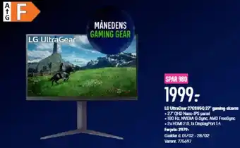 Elgiganten LG UltraGear 27GSB5Q 27 gaming-skærm tilbud