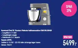 Elgiganten Kenwood Chef XL Titanium Patissier køkkenmaskine KWL90.004SI tilbud