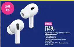 Elgiganten Apple AirPods Pro 2nd gen (2023) true wireless høretelefoner (USB-C) tilbud