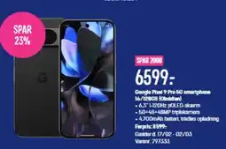 Elgiganten Google Pixel 9 Pro 5G smartphone 16/128GB (Obsidian) tilbud