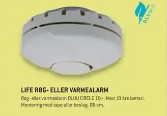 XL-BYG LIFE RØG- ELLER VARMEALARM tilbud