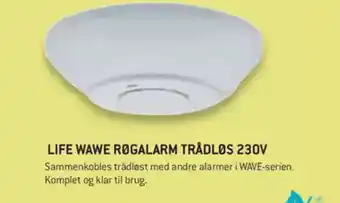 XL-BYG LIFE WAWE RØGALARM TRÅDLØS 230V tilbud