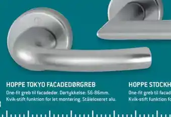 XL-BYG HOPPE TOKYO FACADEDØRGREB tilbud