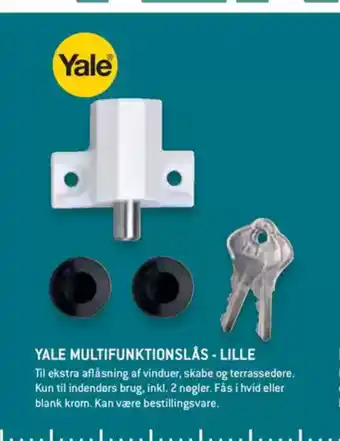 XL-BYG YALE MULTIFUNKTIONSLÅS - LILLE tilbud