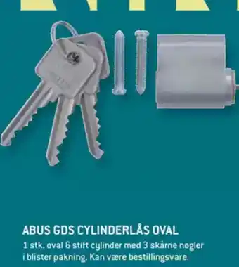 XL-BYG ABUS GDS CYLINDERLÅS OVAL tilbud