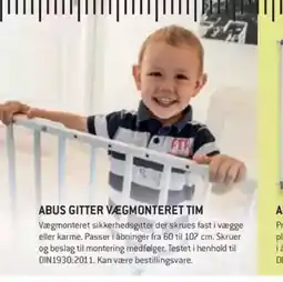 ABUS GITTER VÆGMONTERET TIM