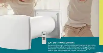 XL-BYG DUKA ONE C4 VARMEGENVINDING tilbud