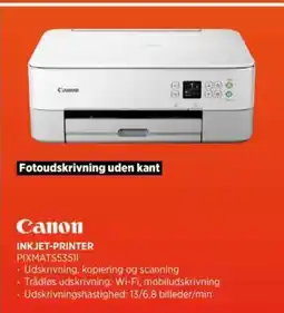 Power Canon INKJET-PRINTER PIXMATS53511 tilbud