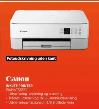 Power Canon INKJET-PRINTER PIXMATS53511 tilbud