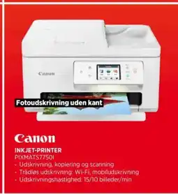 Power Canon INKJET-PRINTER PIXMATS77501 tilbud