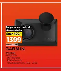 Power GARMIN DASHCAM GARDCXITO tilbud