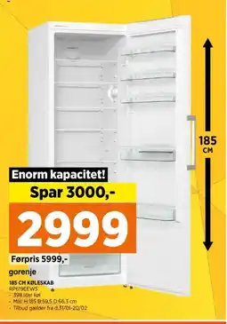 Power Gorenje køleskab tilbud