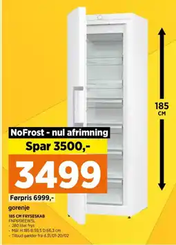 Power Gorenje fryseskab tilbud