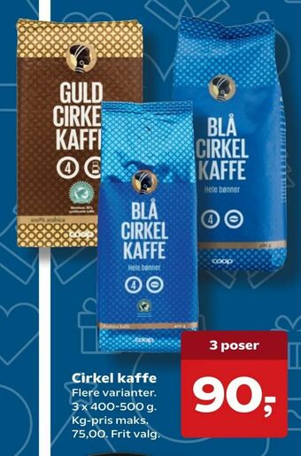 SuperBrugsen Cirkel kaffe tilbud