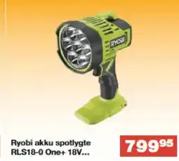 Bauhaus Ryobi akku spotlygte tilbud