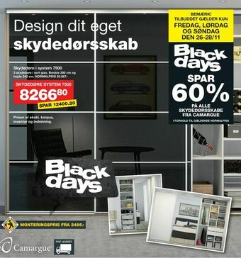 Bauhaus Skydedøre i system 7500 tilbud