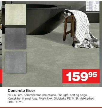 Bauhaus Concreto fliser tilbud