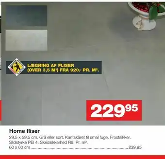 Bauhaus Home fliser tilbud