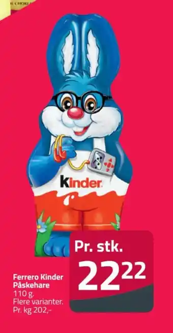 Fleggaard Ferrero Kinder Påskehare tilbud