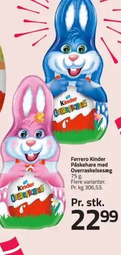 Fleggaard Ferrero Kinder Påskehare med Overraskelsesæg tilbud