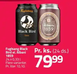 Fleggaard Fuglsang Black Bird el. Albani tilbud