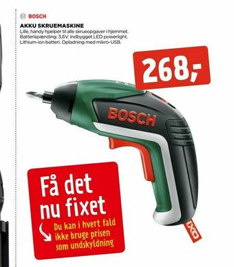 jem & fix Akku skruemaskine tilbud