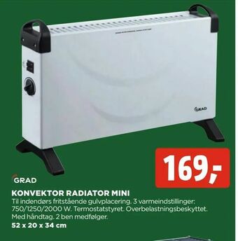 jem & fix Konvektor radiator mini tilbud