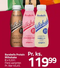 Fleggaard Barebells Protein Milkshake tilbud