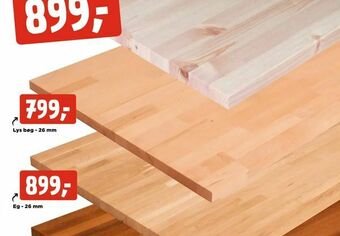 jem & fix Massiv bordplade tilbud