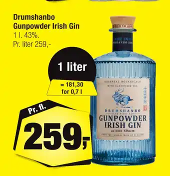 Calle Drumshanbo Gunpowder Irish Gin tilbud