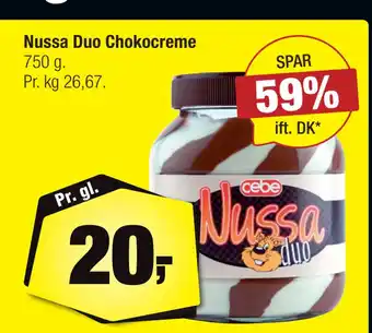 Calle Nussa Duo Chokocreme tilbud