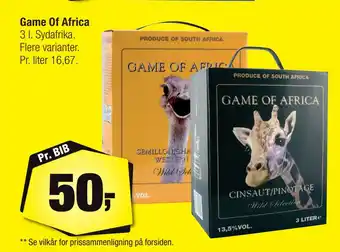 Calle Game Of Africa tilbud