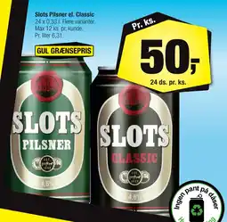 Calle Slots Pilsner el. Classic tilbud