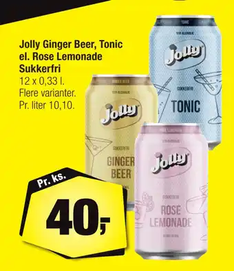 Calle Jolly Ginger Beer, Tonic el. Rose Lemonade Sukkerfri tilbud