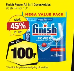 Calle Finish Power All in 1 Opvasketabs tilbud