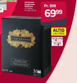 Fleggaard Corterosso Sangiovese Rubicone tilbud