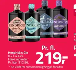 Fleggaard Hendrick's Gin tilbud