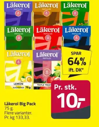 Fleggaard Läkerol Big Pack. tilbud