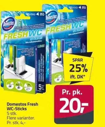 Fleggaard Domestos Fresh WC-Sticks tilbud