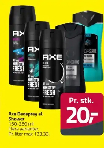 Fleggaard Axe Deospray el. Shower tilbud