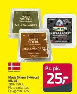 Fleggaard Mads Skjern Skiveost Flere varianter. tilbud