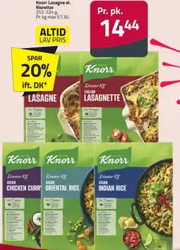 Fleggaard Knorr Lasagne el. Risretter . tilbud