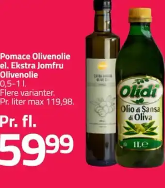 Fleggaard Pomace Olivenolie el. Ekstra Jomfru tilbud