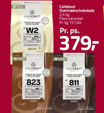 Fleggaard Callebaut Overtrækschokolade tilbud